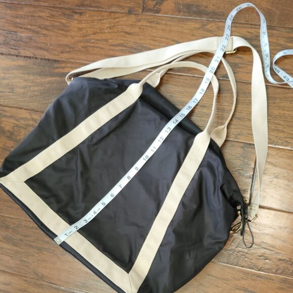 H&M Duffle Bag Overnight Weekender Neutral Preppy Athletic Geometric Normcore - Picture 12 of 16